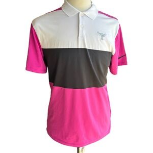 Nike Dri Fit PGA Male Champions Tour Short Sleeve Polo Golf Tennis Shirt Medium